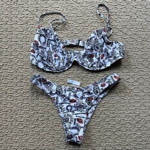 Chrome Hearts x Dipped in Blue bikini set